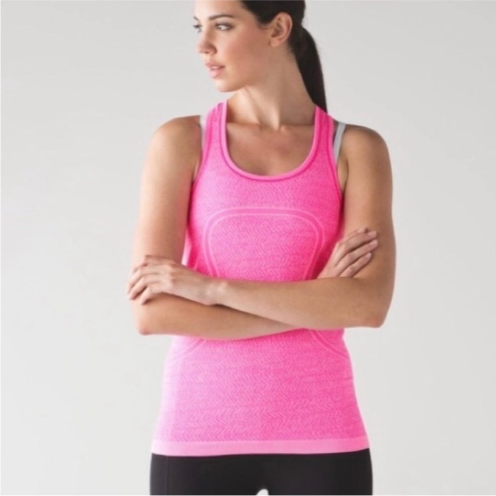 Lululemon Swiftly Tech Racerback Heathered Raspberry